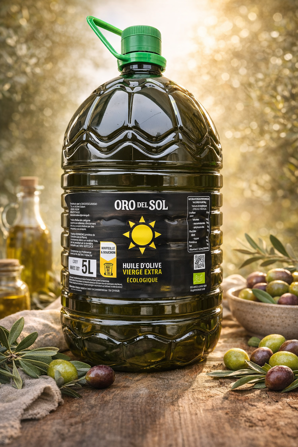 Huile d’olive vierge extra écologique BIO – 5 L | Oro del Sol